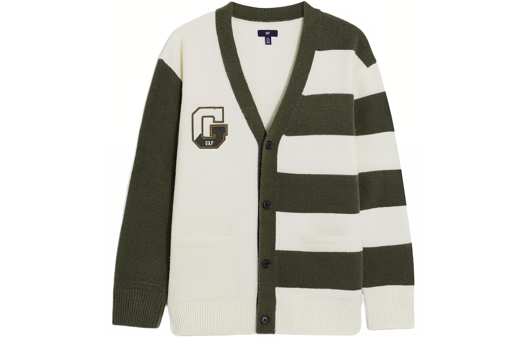 

Свитер унисекс GAP, White Green Patchwork