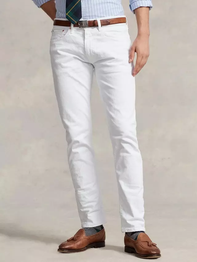 

Джинсы Ralph Lauren Polo Ralph Lauren Sullivan Slim Stretch Fit Five Pocket, белый