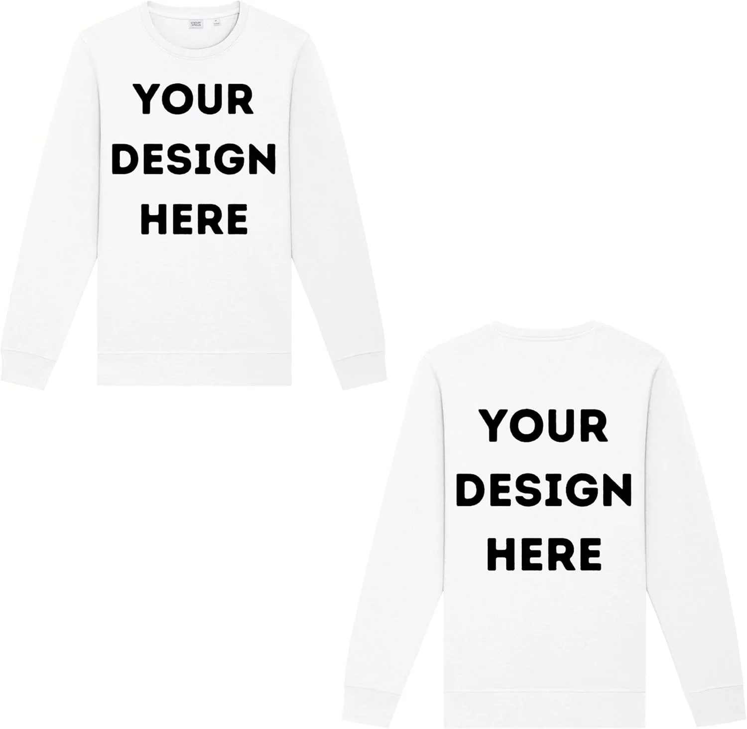 

Кастомный унисекс свитшот Midweight с принтом спереди и сзади LOGO IMPRESSION