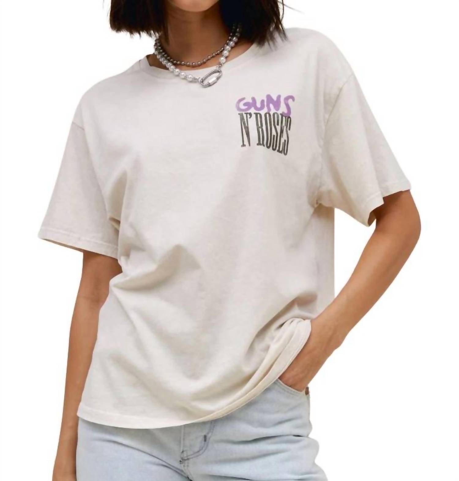 

Женский топ Guns N' Roses грязно-белого цвета Daydreamer, Dirty White