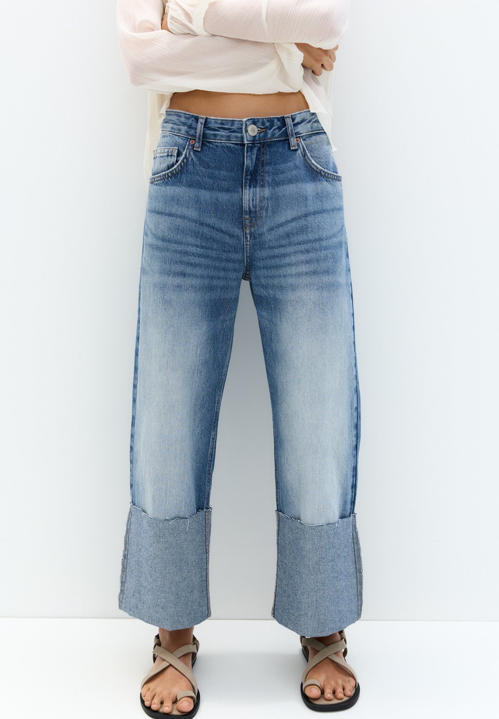 

Джинсы прямого кроя PULL&BEAR, цвет Blue Denim
