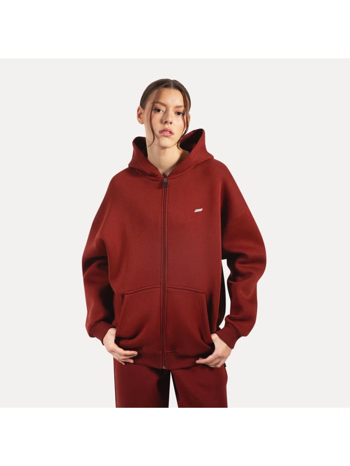 

Толстовка Lyanna с капюшоном на молнии коричневого цвета SMILODOX