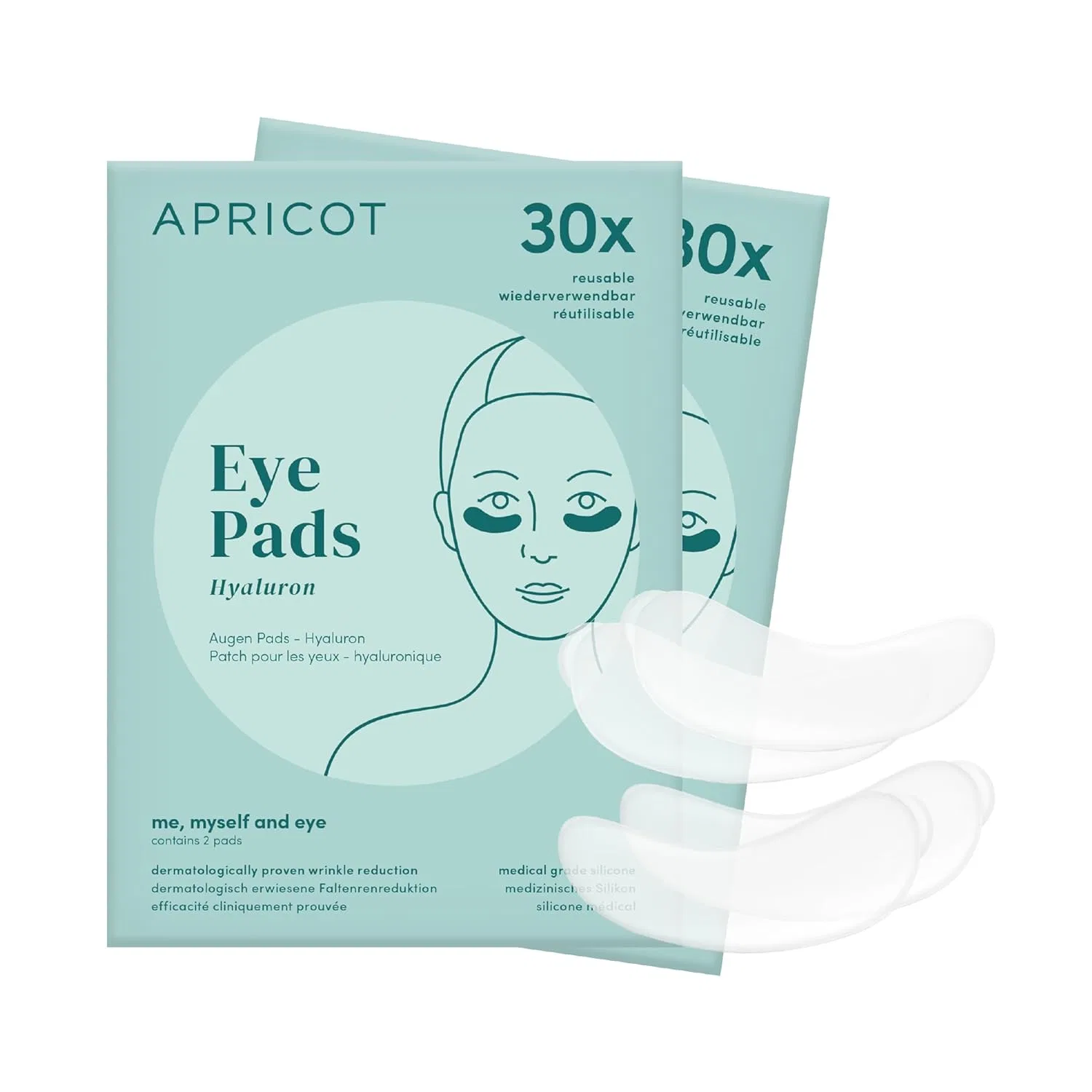 Многоразовые патчи для глаз с гиалуроновой кислотой от Apricot Apricot Beauty & Healthcare