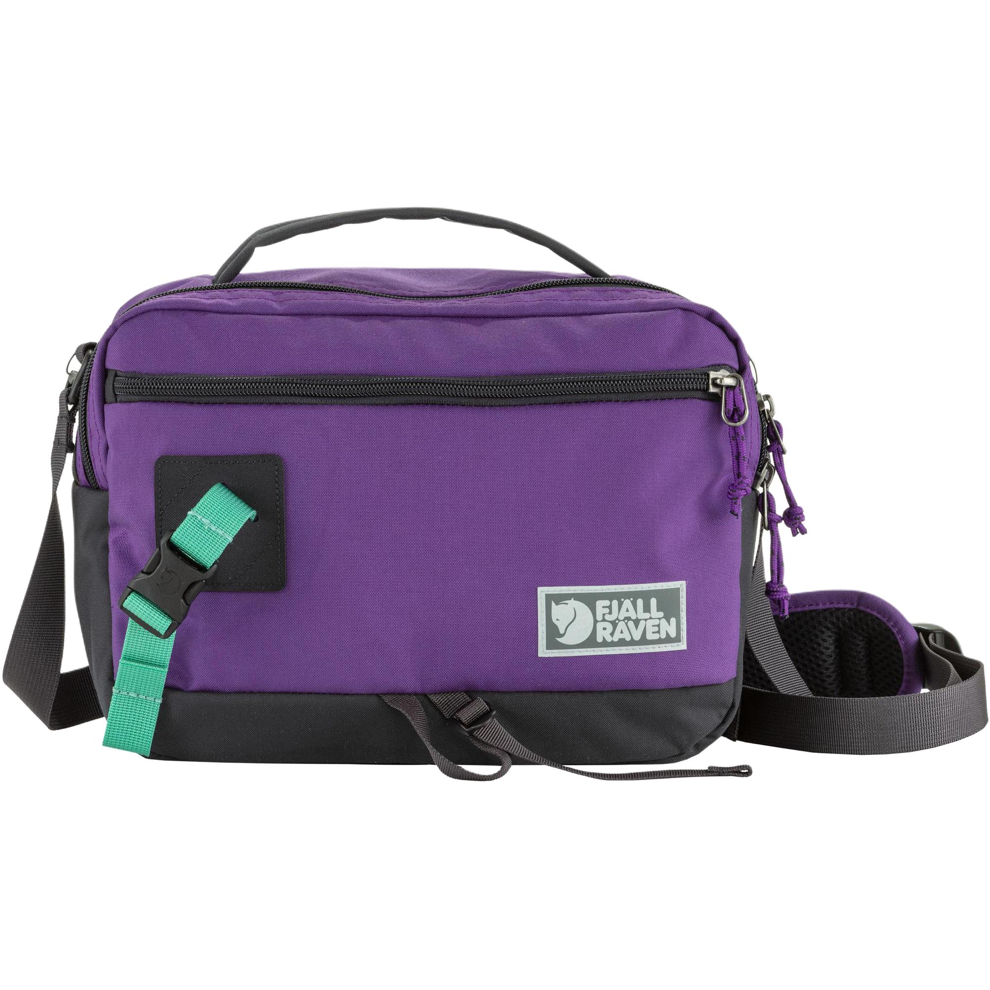 

Fjallraven Полиамидная одноплечевая сумка унисекс фиолетово-угольно-черная, Violet & Coal Black