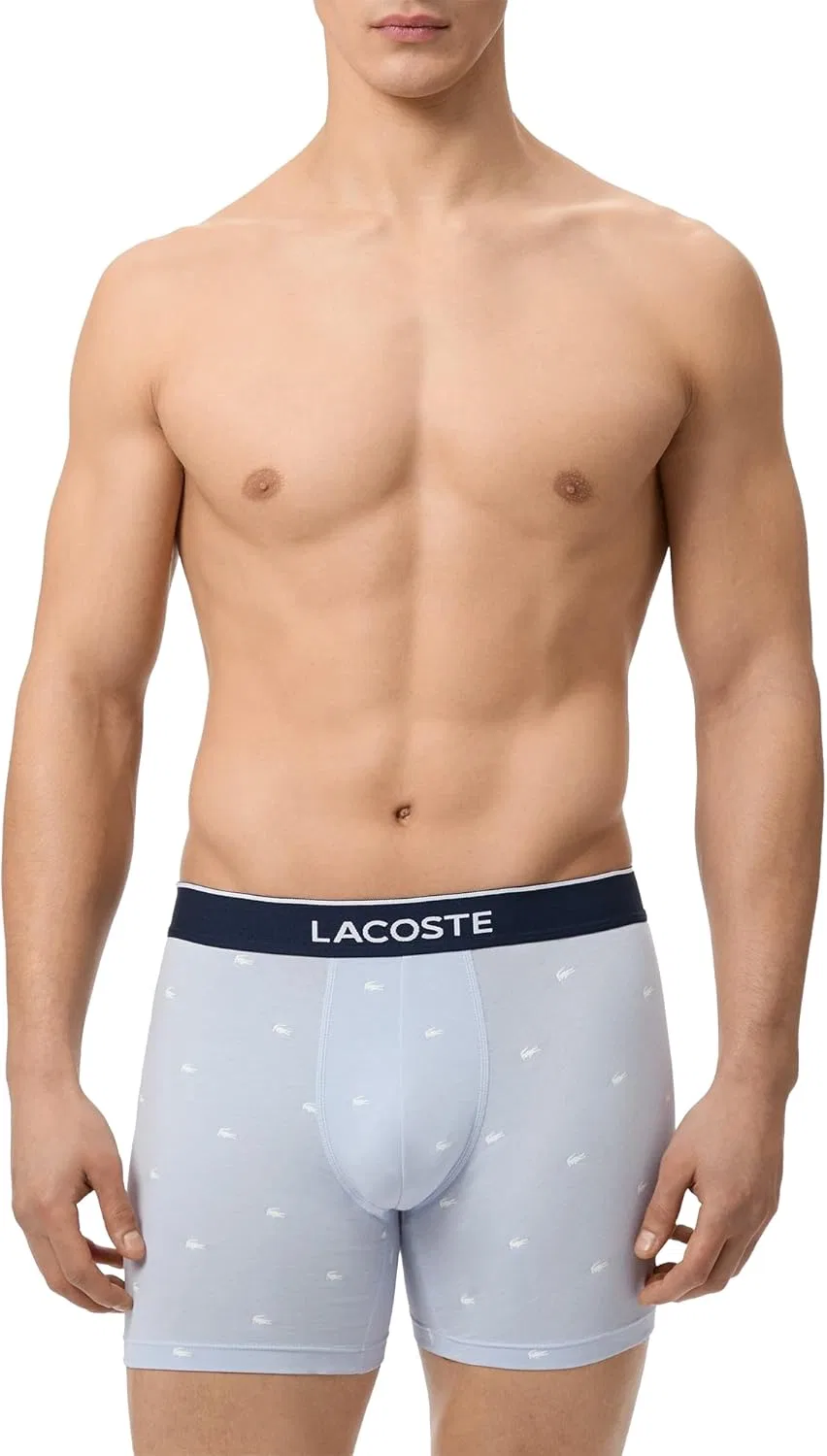 Боксеры 3 шт. Lacoste, Phoenix Blue/Methylene/Navy Blue — фото 2
