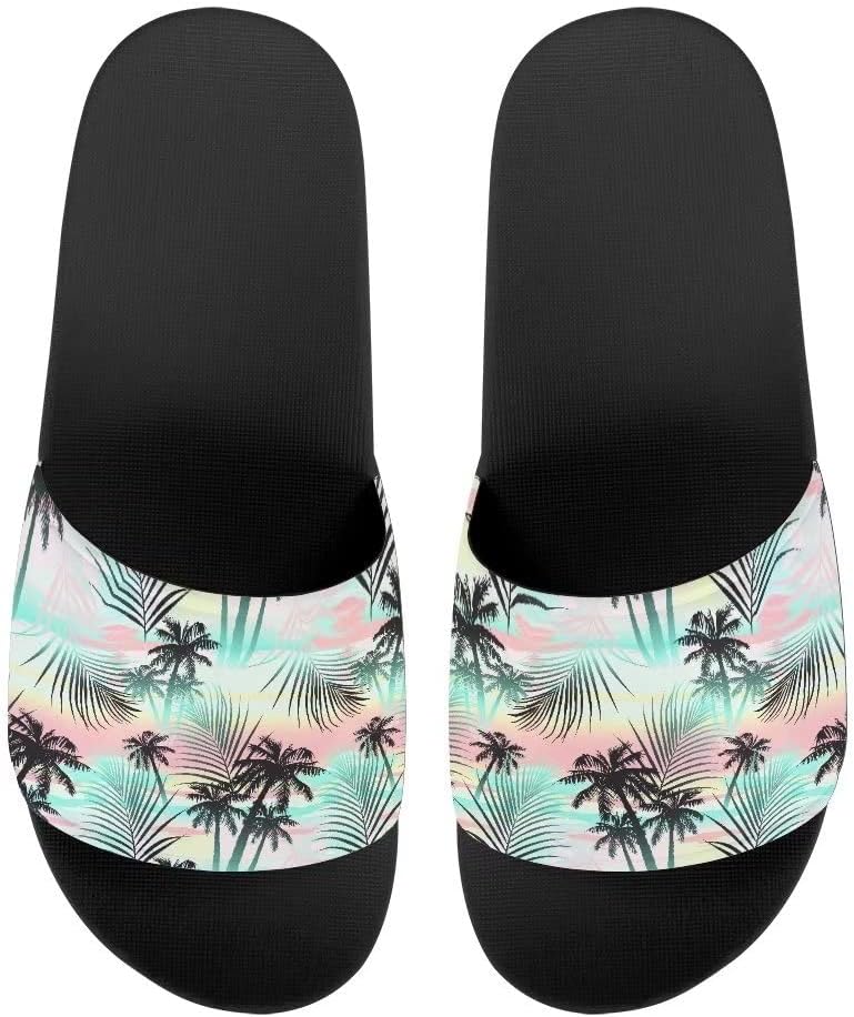 

Унисекс тапочки Mumeson, домашняя обувь, летние нескользящие пляжные сандалии, легкие тапочки для дома и улицы, размеры США 5-11, Palm