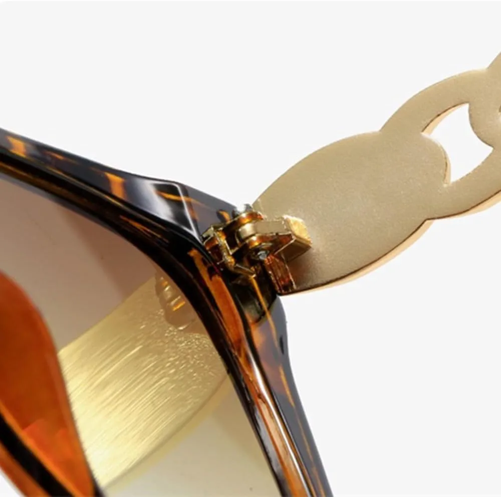 

Винтажные солнцезащитные очки «кошачий глаз» для женщин, градиентная оправа, роскошные солнцезащитные очки с защитой от УФ-излучения UV400 TVTBBVV, Green