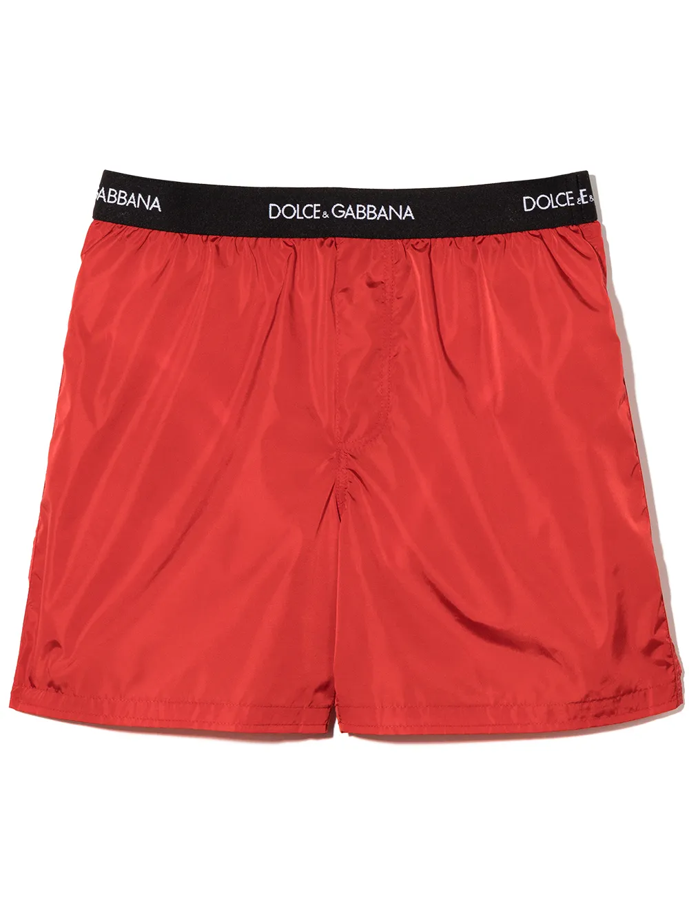 

Плавки-шорты с логотипом Dolce & Gabbana Kids, красный
