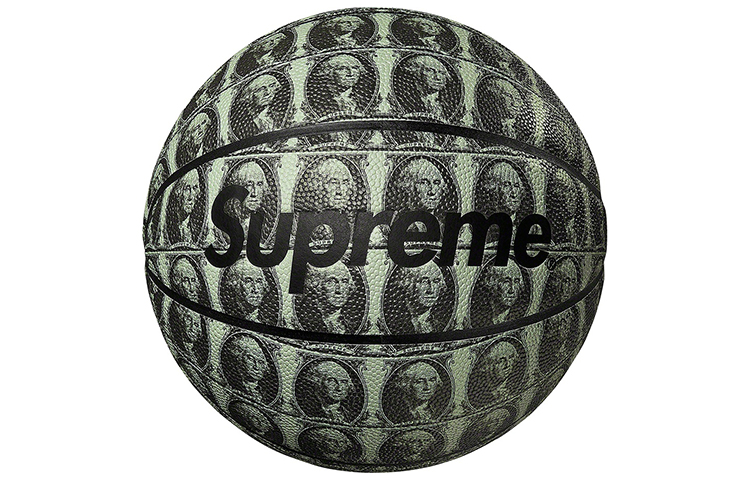 

Supreme Баскетбольный мяч Spalding размер 7 для игры в помещении и на улице черный