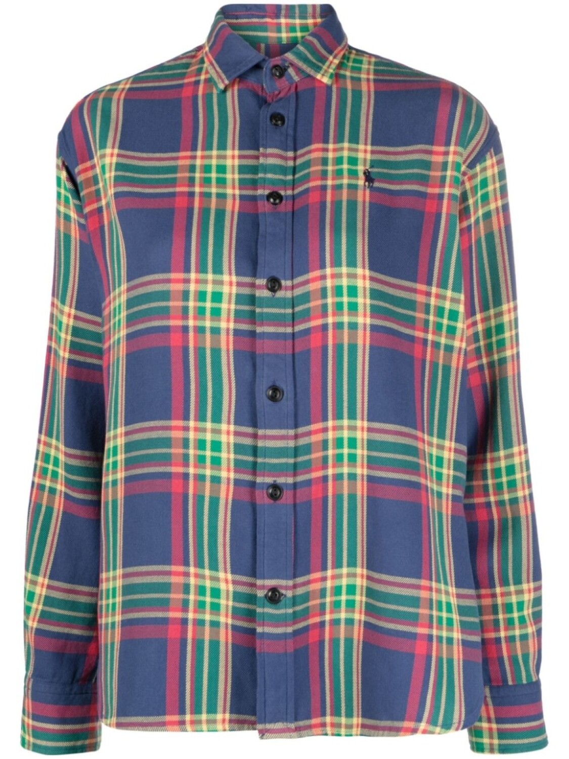 

Polo Ralph Lauren клетчатая рубашка с вышивкой Polo Pony, синий