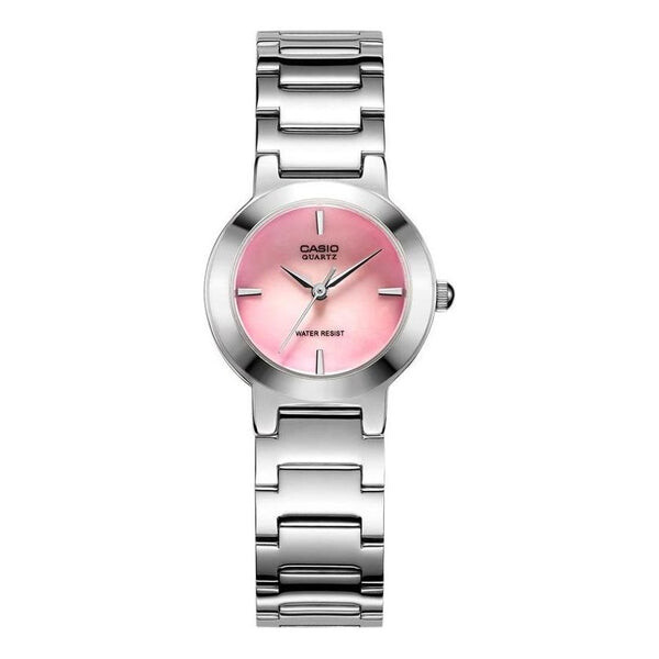 

Часы CASIO Analogue Series Quartz 19mm Silver/Pink Stainless Steel Strap, мультиколор