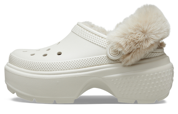 Кроксы Stomp Lined Clogs 'Белые', серые