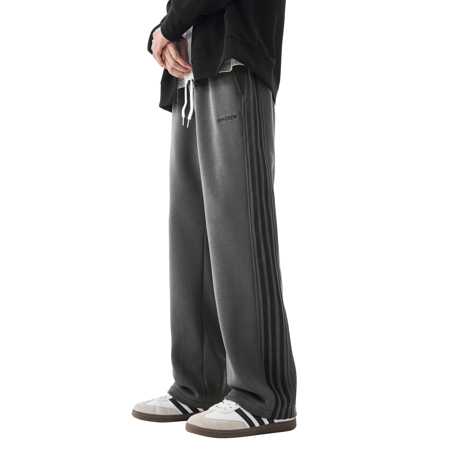 

Чистый крой повседневные брюки unisex FUERZA, темно-серый