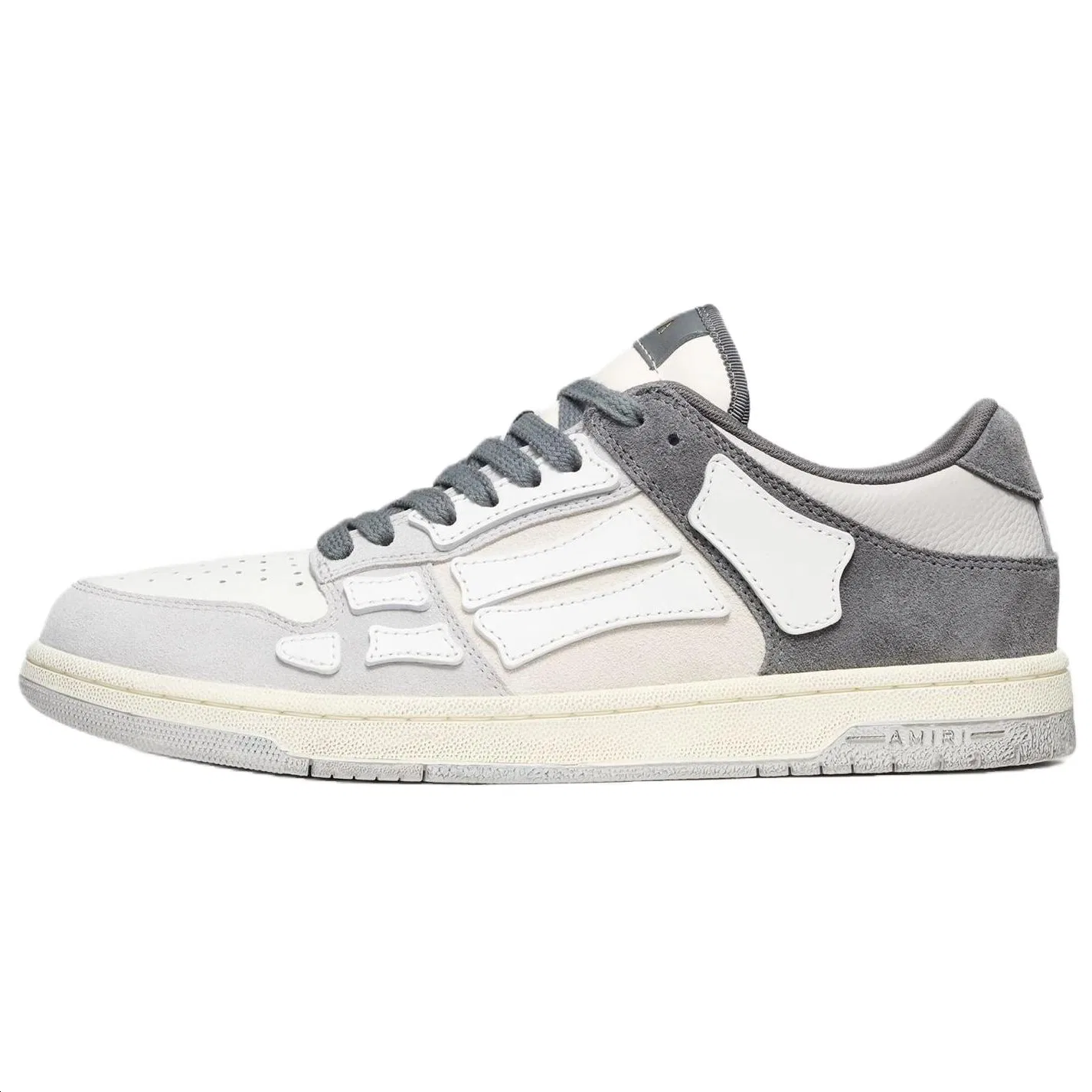 Кеды AMIRI Skel Top Low Leather Gray