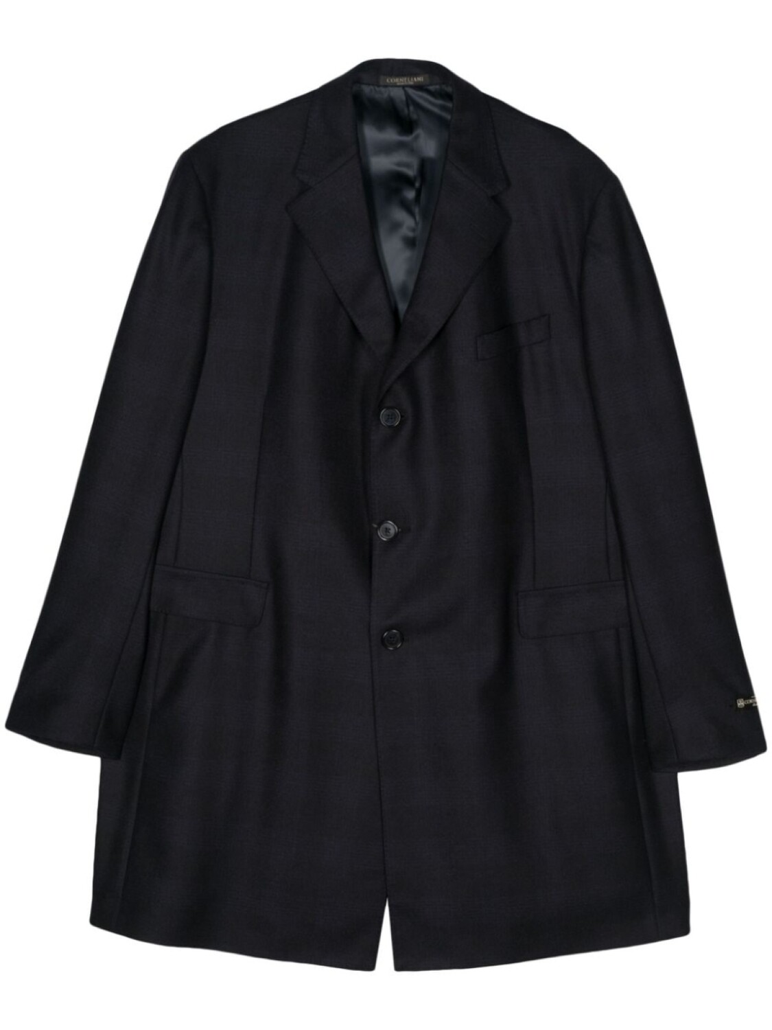 

Corneliani пальто из вирджинской шерсти, черный