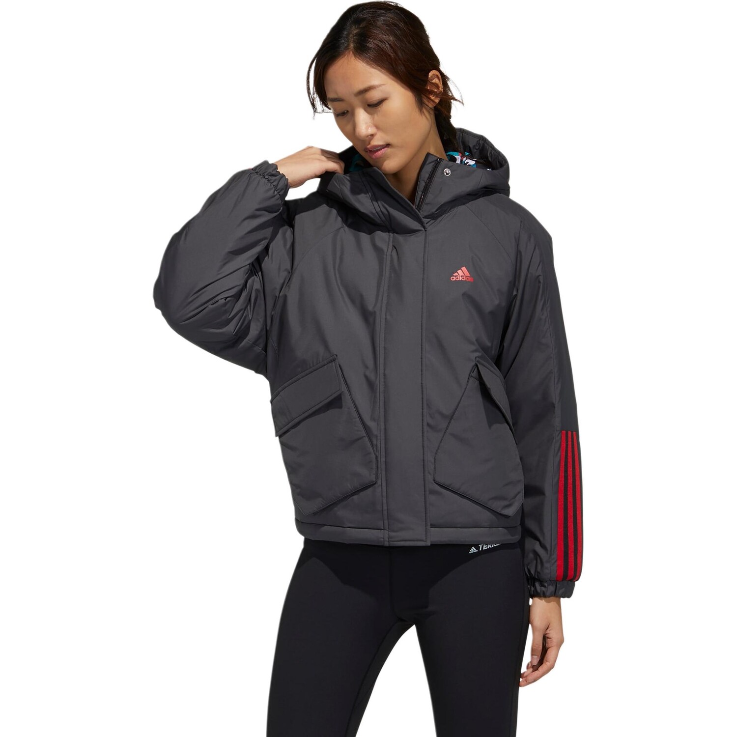 Стеганая куртка из коллекции CNY, женская, черная Adidas — фото 2