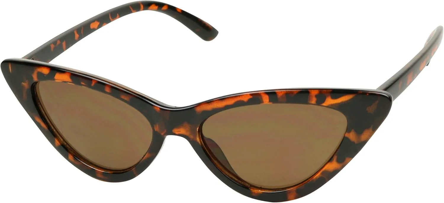 

Солнцезащитные очки ShadyVEU в стиле «кошачий глаз» в винтажном стиле, модные, с заостренными кончиками, в стиле ретро, ​​от Cobain, Tortoise Frame / Black Lens