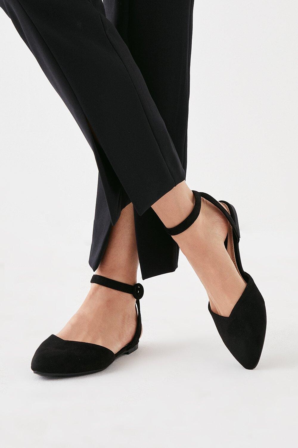 

Балетки Poppy с открытой спиной Dorothy Perkins, черный