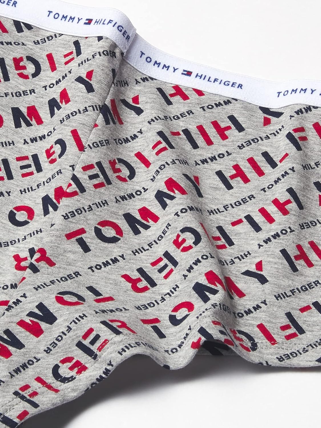 Женские классические трусики-шорты Tommy Hilfiger из мягкого хлопка с логотипом, 7 шт., Hlfgr H Htrgry — фото 2