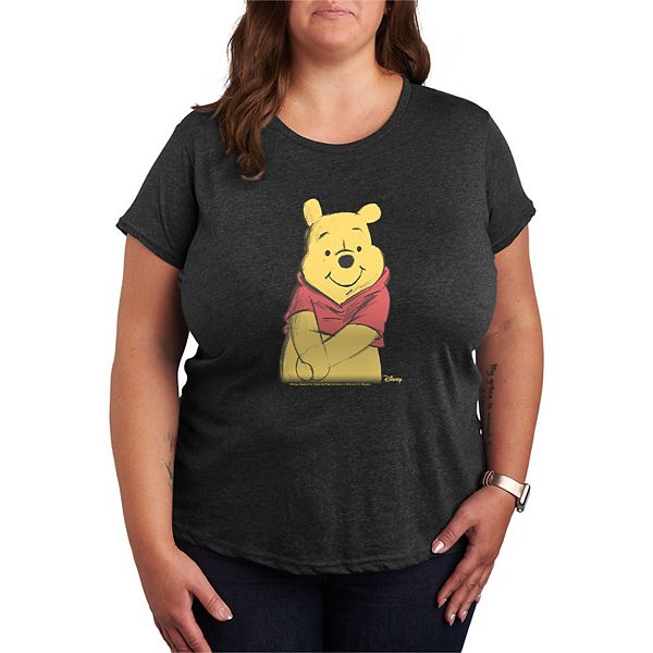 

Футболка с принтом Винни Пух, Plus size Disney, Heather Charcoal, Черный, Футболка с принтом Винни Пух, Plus size Disney, Heather Charcoal