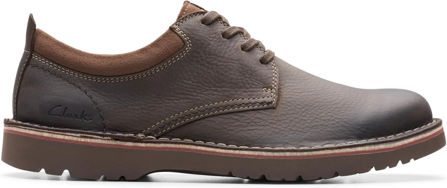 

Мужские низкие оксфорды Clarks Eastridge, темно-коричневый