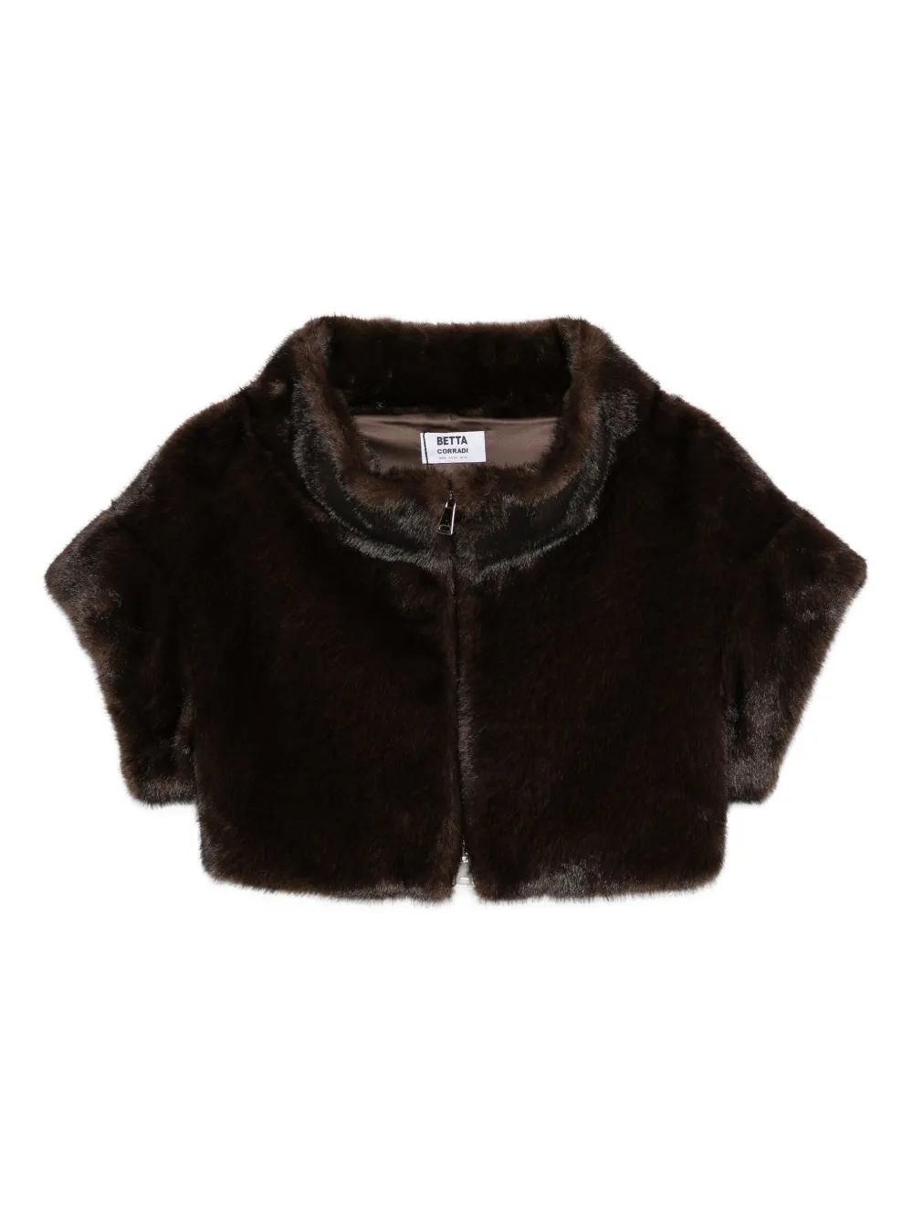 

Укороченная куртка из искусственного меха Betta Corradi, коричневый