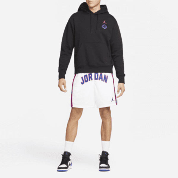 Толстовка Men's Air Jordan Luka Ntr Glitch Pattern Printing Pullover Casual Black, мультиколор — фото 3