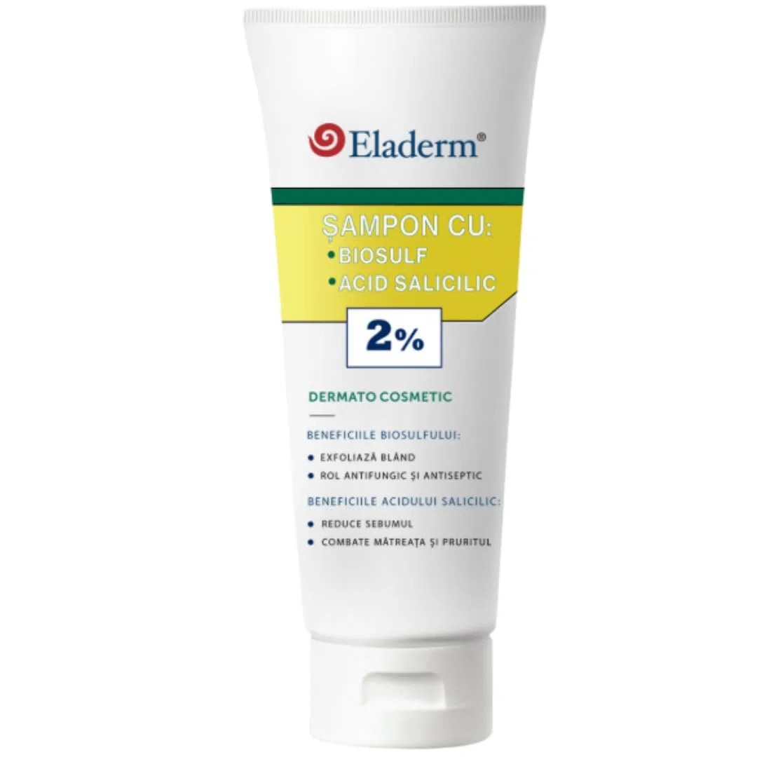 Органический серный шампунь ELADERM BIOZOLFO, 200 мл Eladerm