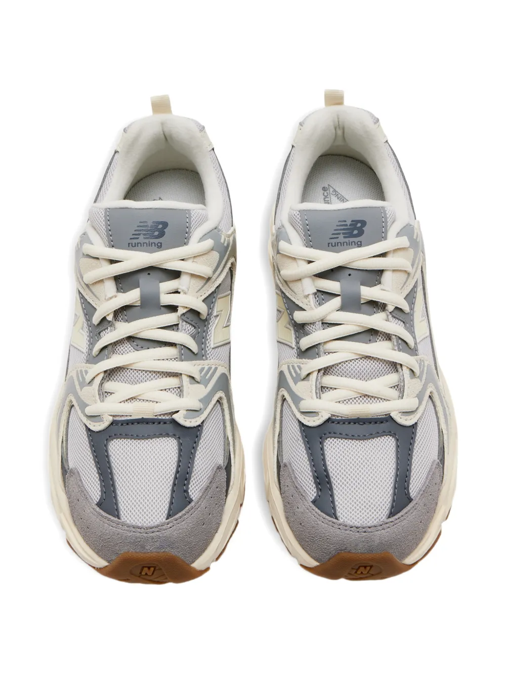 Кроссовки 530 с комбинированными панелями New Balance Kids, серый — фото 3