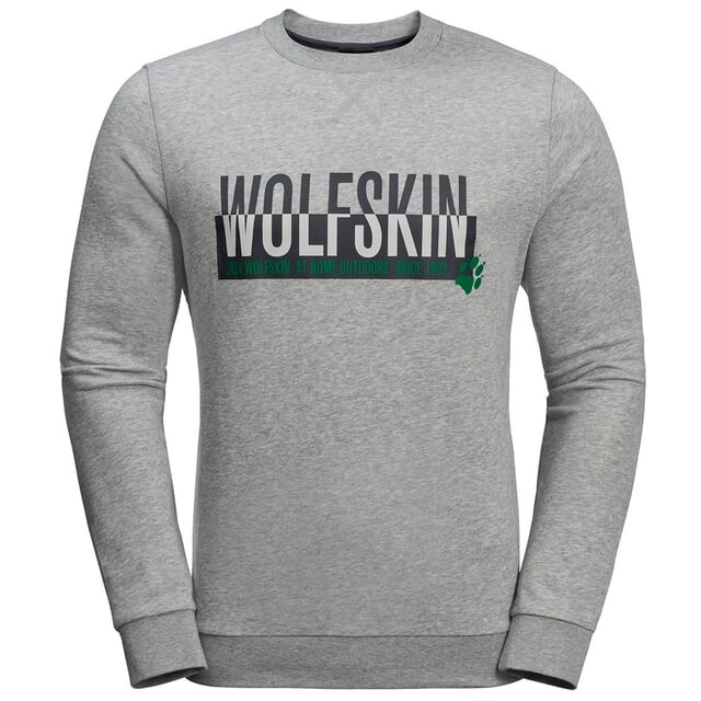

Слоган мужской свитер Jack Wolfskin, серый