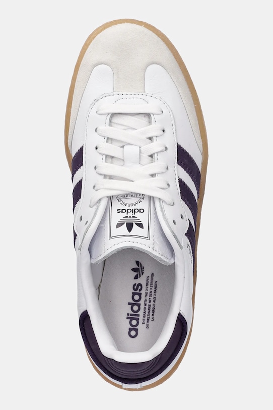 Кожаные кроссовки Sambae Adidas Originals, белый — фото 4