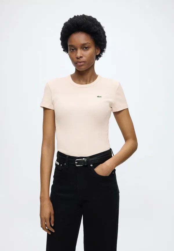 Футболка Lacoste Мансия, базовая, мужская, однотонная — фото 4