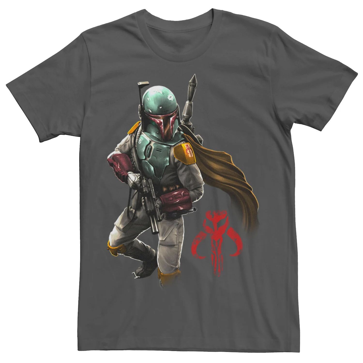 

Мужская футболка с профилем Boba Fett в стиле гранж Star Wars