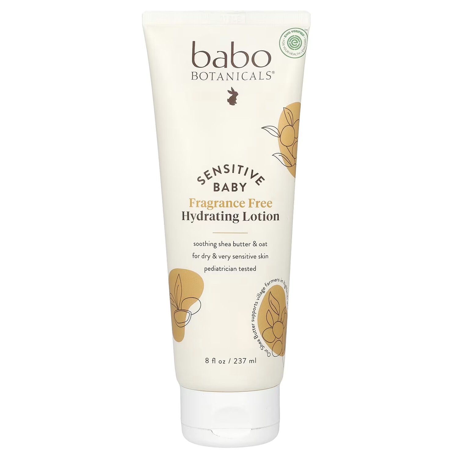 

Лосьон увлажняющий Babo Botanicals Sensitive Baby без ароматизатора, 237 мл