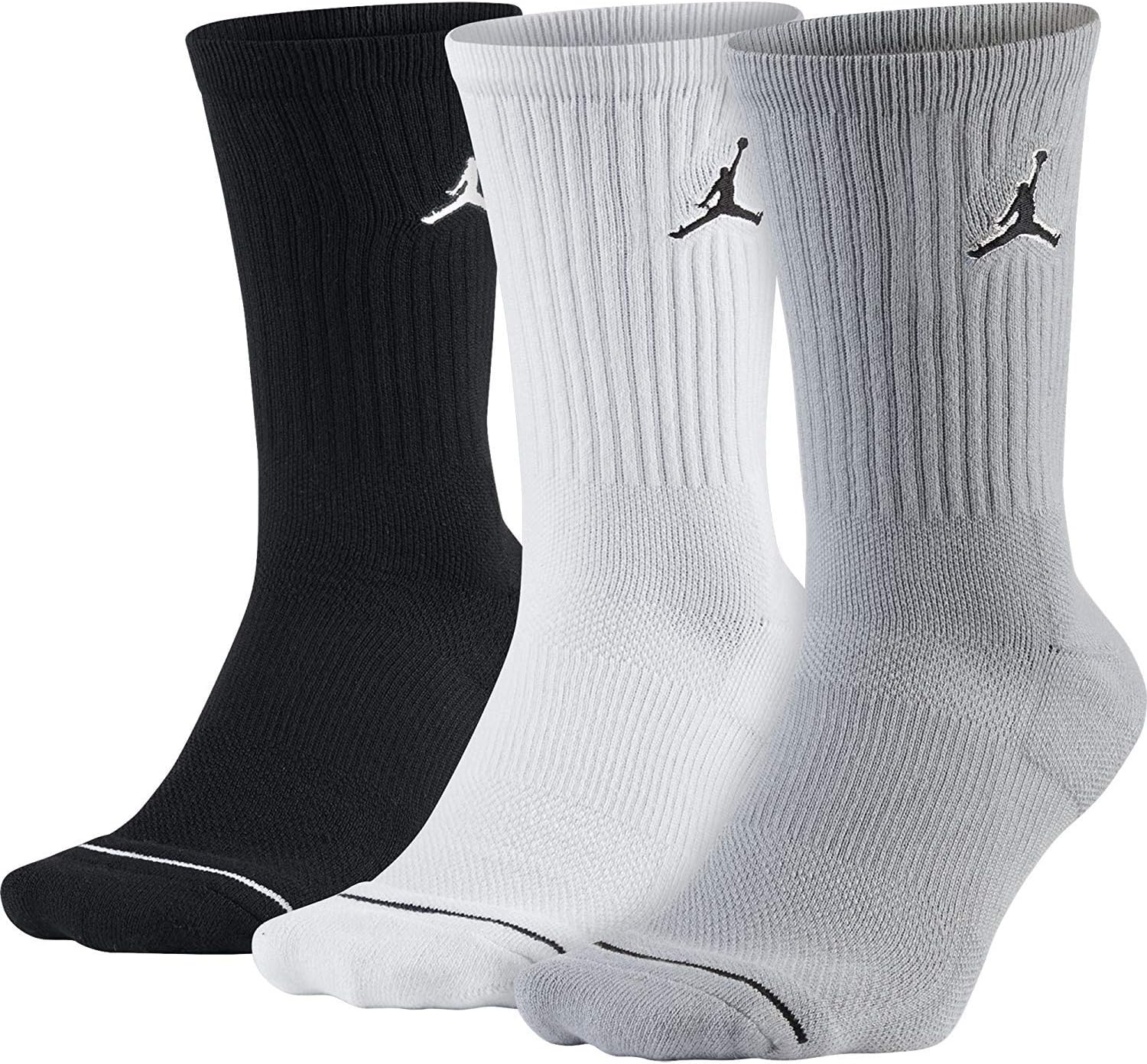 

Носки унисекс Nike Jordan Jumpman Crew (3 шт.), Black/White/Gray