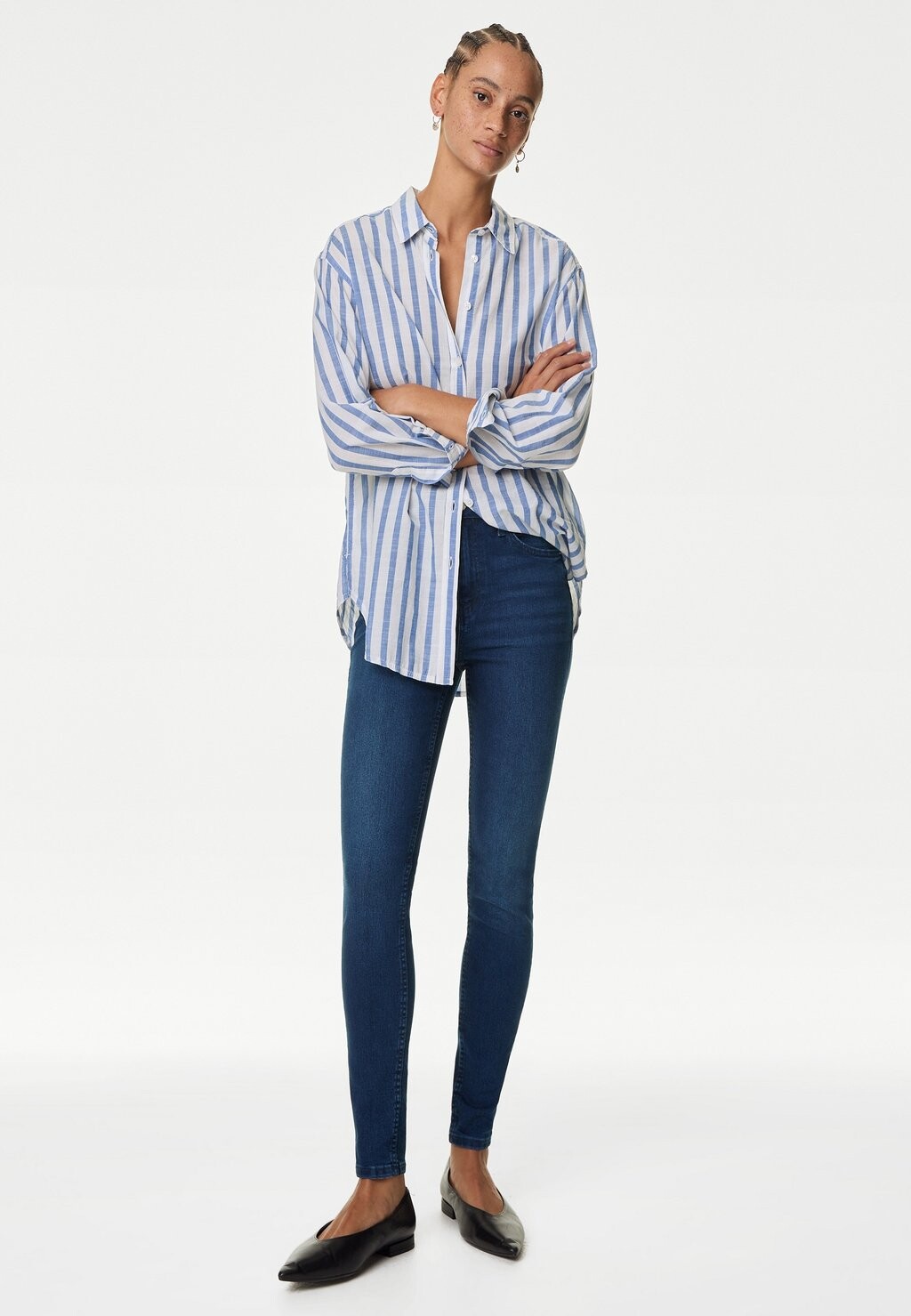 

Джинсы облегающие IVY Marks & Spencer, темно-синий деним