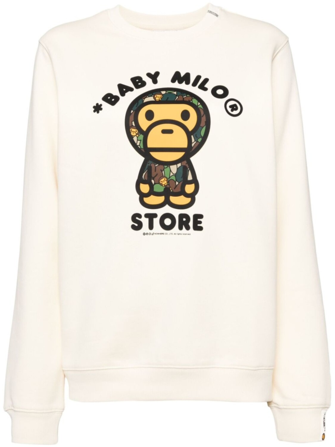 

*BABY MILO STORE BY *A BATHING APE худи с вышитым логотипом, нейтральный цвет