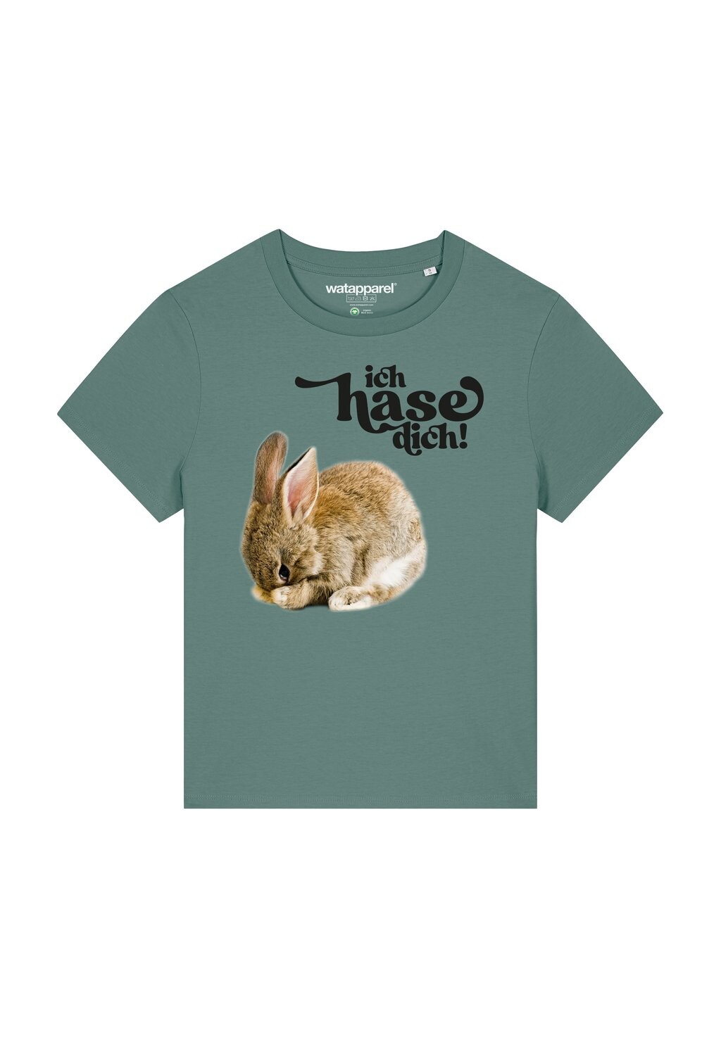 

Футболка с принтом ICH HASE DICH Watapparel, цвет green bay