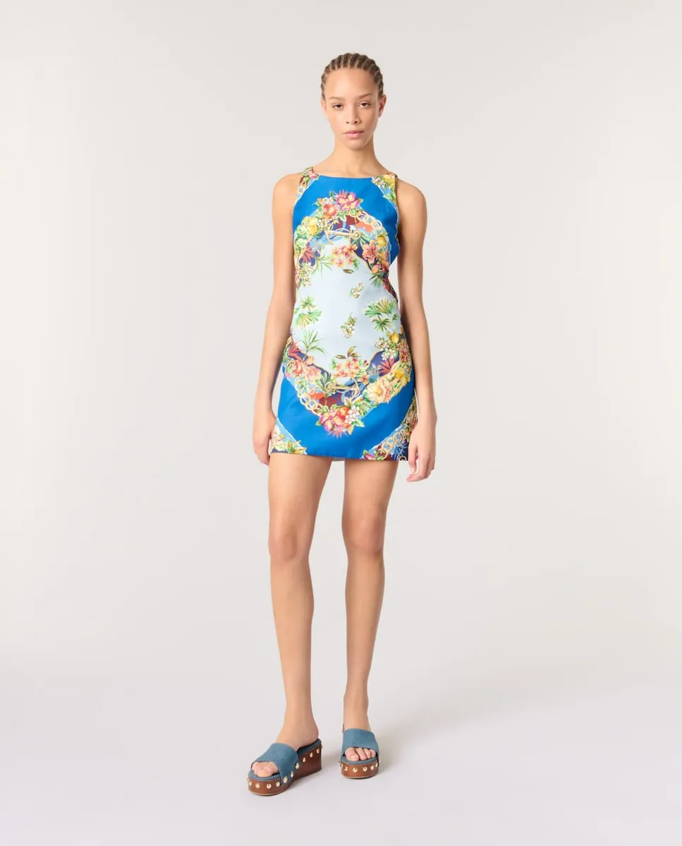 

Прямое платье с принтом Maje, многоцветный