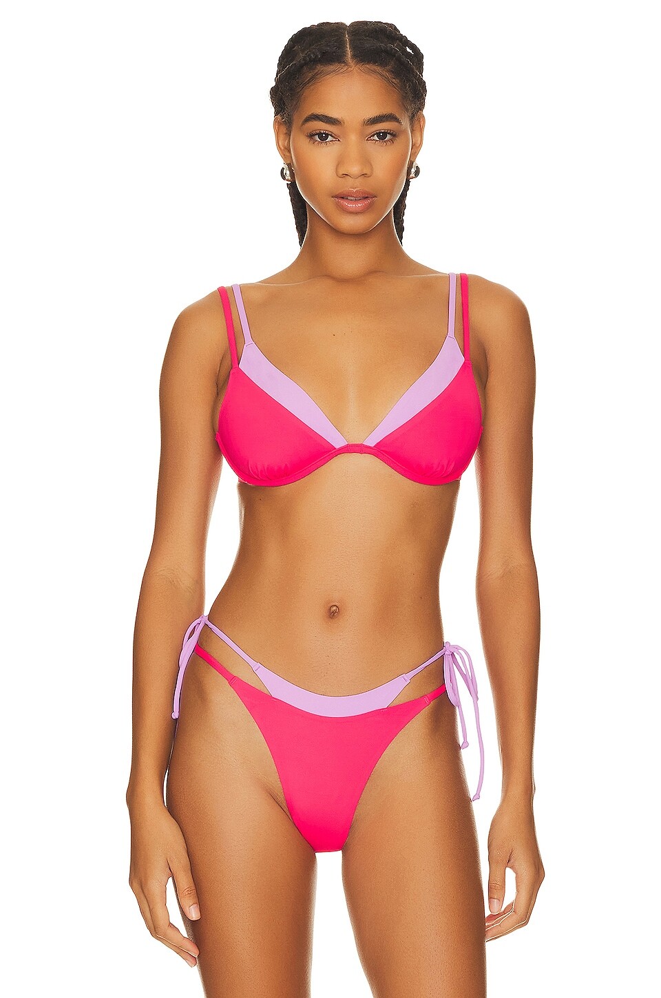 

Топ бикини L*SPACE Seam-free Fused Zendaya, цвет Hot Cherry & Jewel