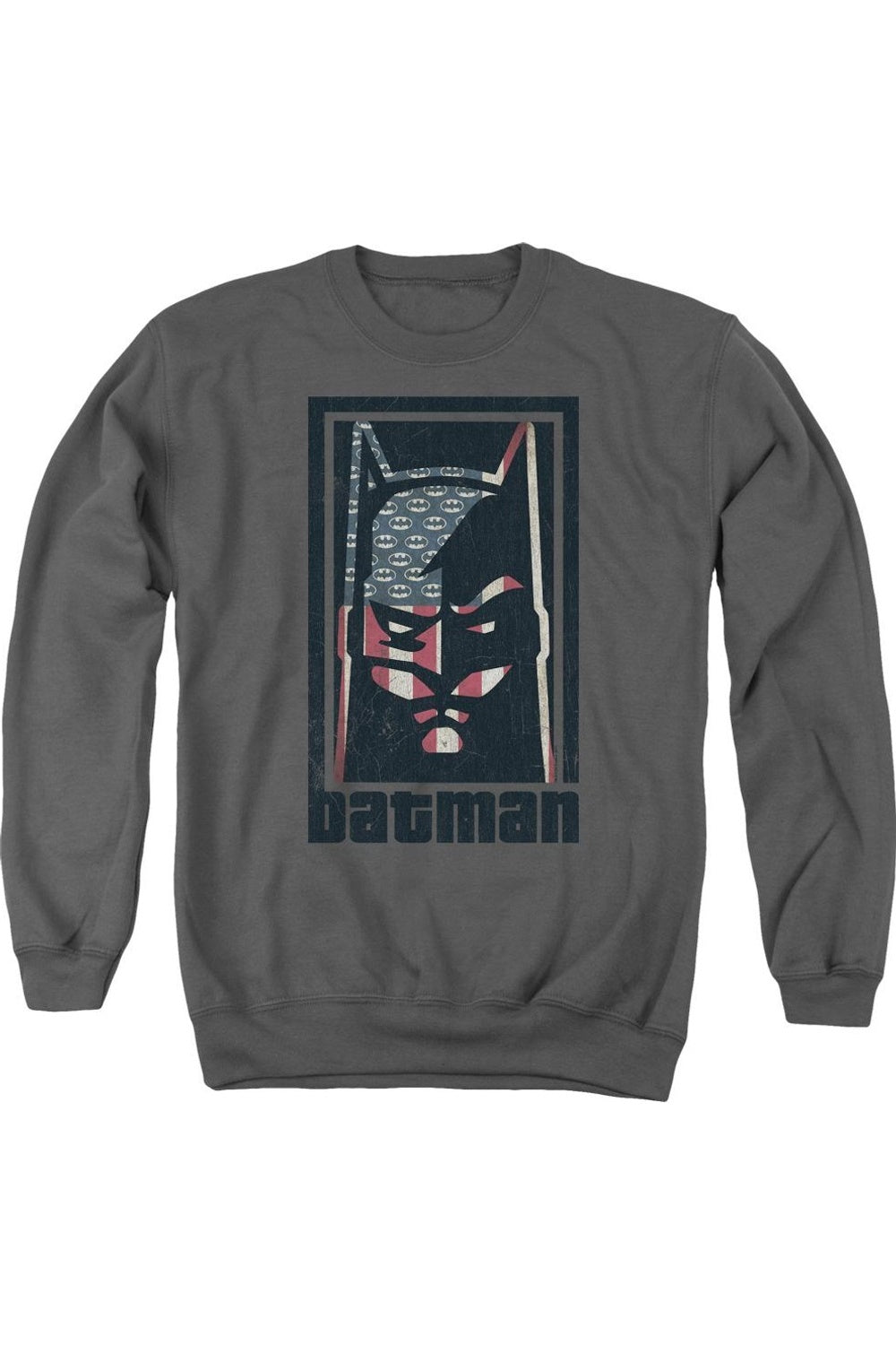 

Толстовка Batman American Batman для взрослых с круглым вырезом Gildan, цвет charcoal