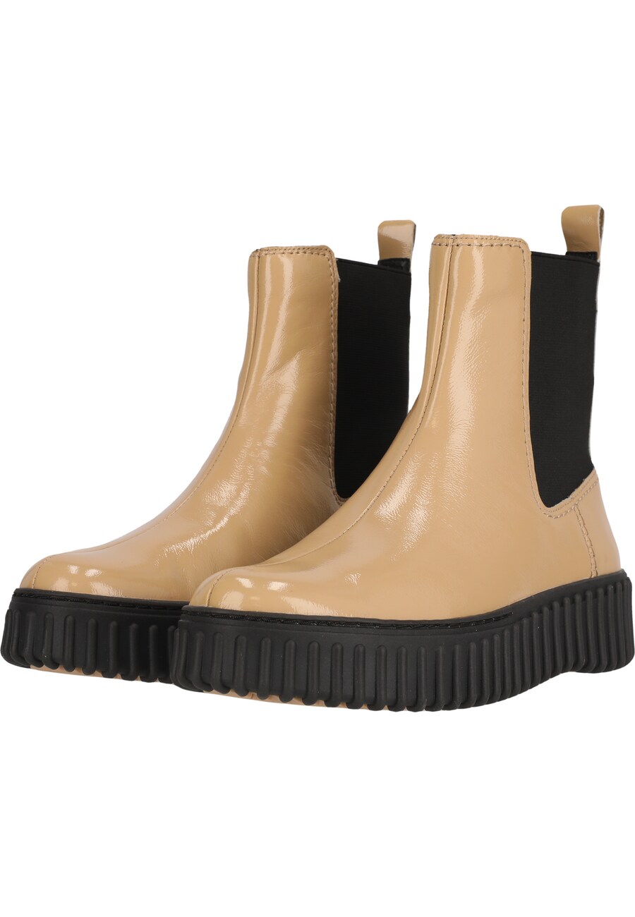 Ботинки женские CLARKS Torhill Maple из гладкой кожи, бежевый — фото 3