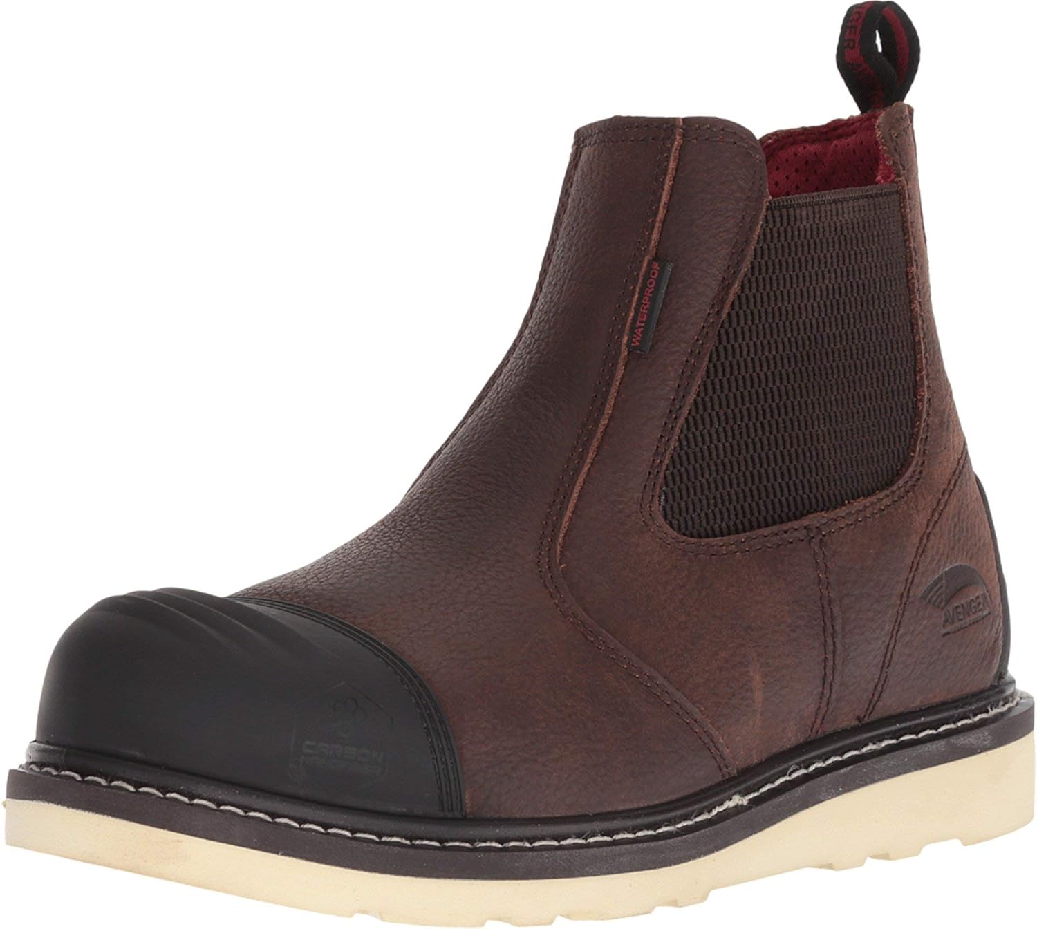 

FSI FOOTWEAR SPECIALTIES INTERNATIONAL мужские A7505 6" кожаные с нанофибровым носком, защитные ботинки Romeo Safety Wedge Avenger Work Boots, коричневый