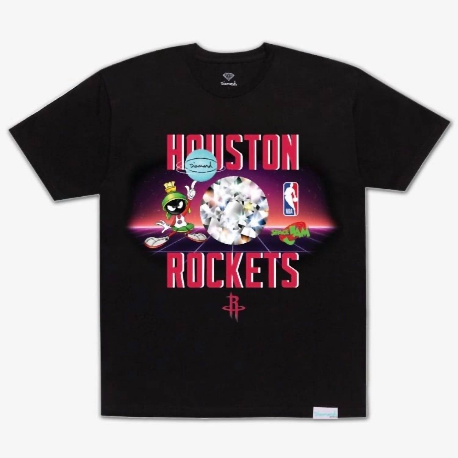 

Мужская футболка Space Jam Houston Rockets черного цвета Diamond SUPPLY CO.