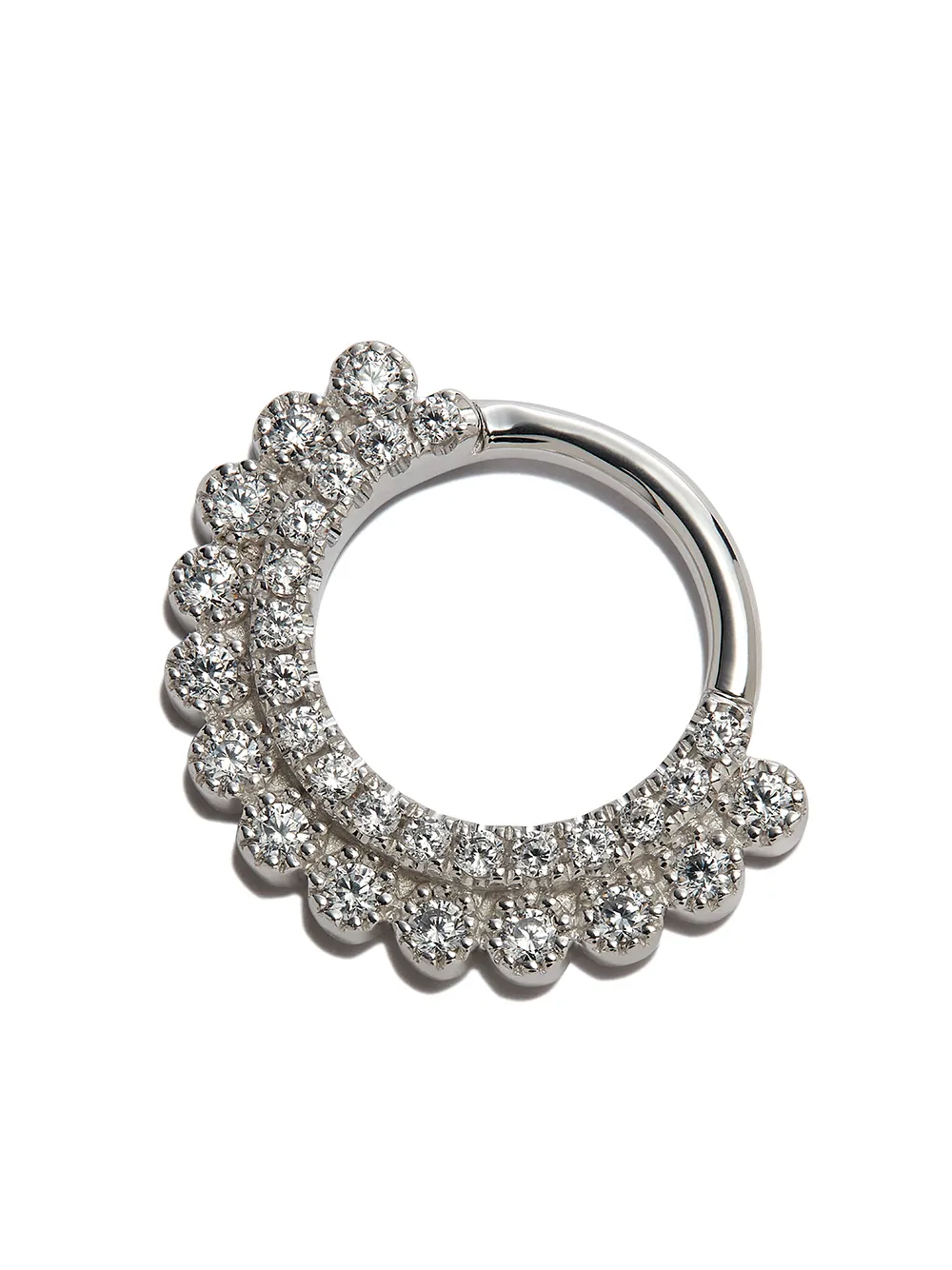 

Серьга Apsara Clicker из белого золота MARIA TASH, серебяный