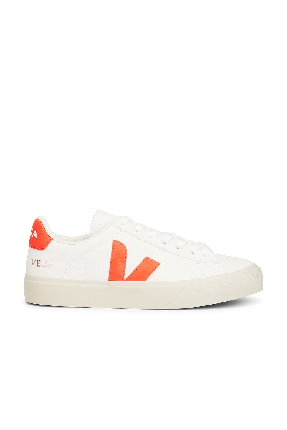 

Кроссовки Campo Veja, цвет Extra-white & Orange Fluo