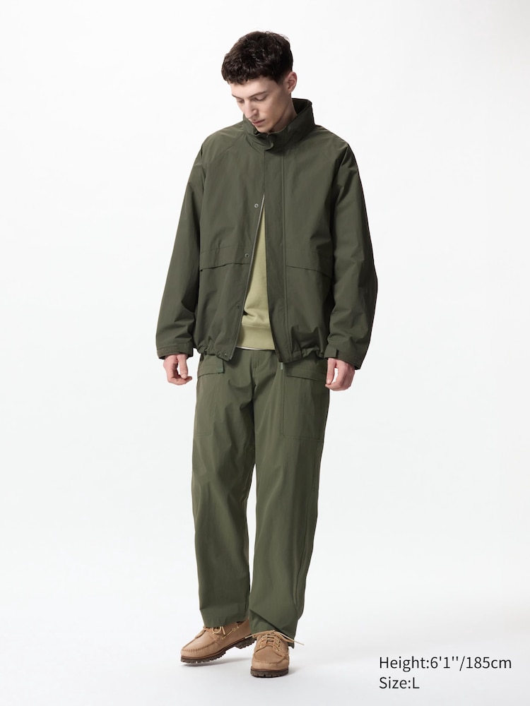 

Штаны с ремешком Uniqlo, цвет 57 зеленый зеленый