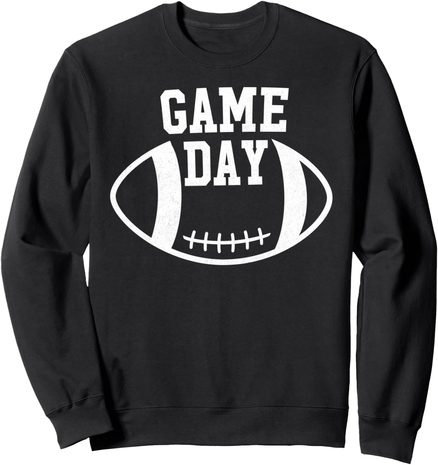 

Футбольный матч, воскресенье, веселье, винтажный ретро-стиль, антикварная толстовка Football Season Gameday Squad For Women Men Kids, черный