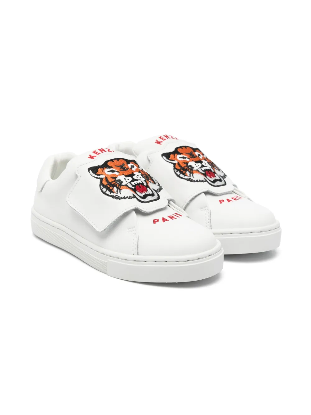 

Кроссовки с декором Tiger Head Kenzo Kids, белый
