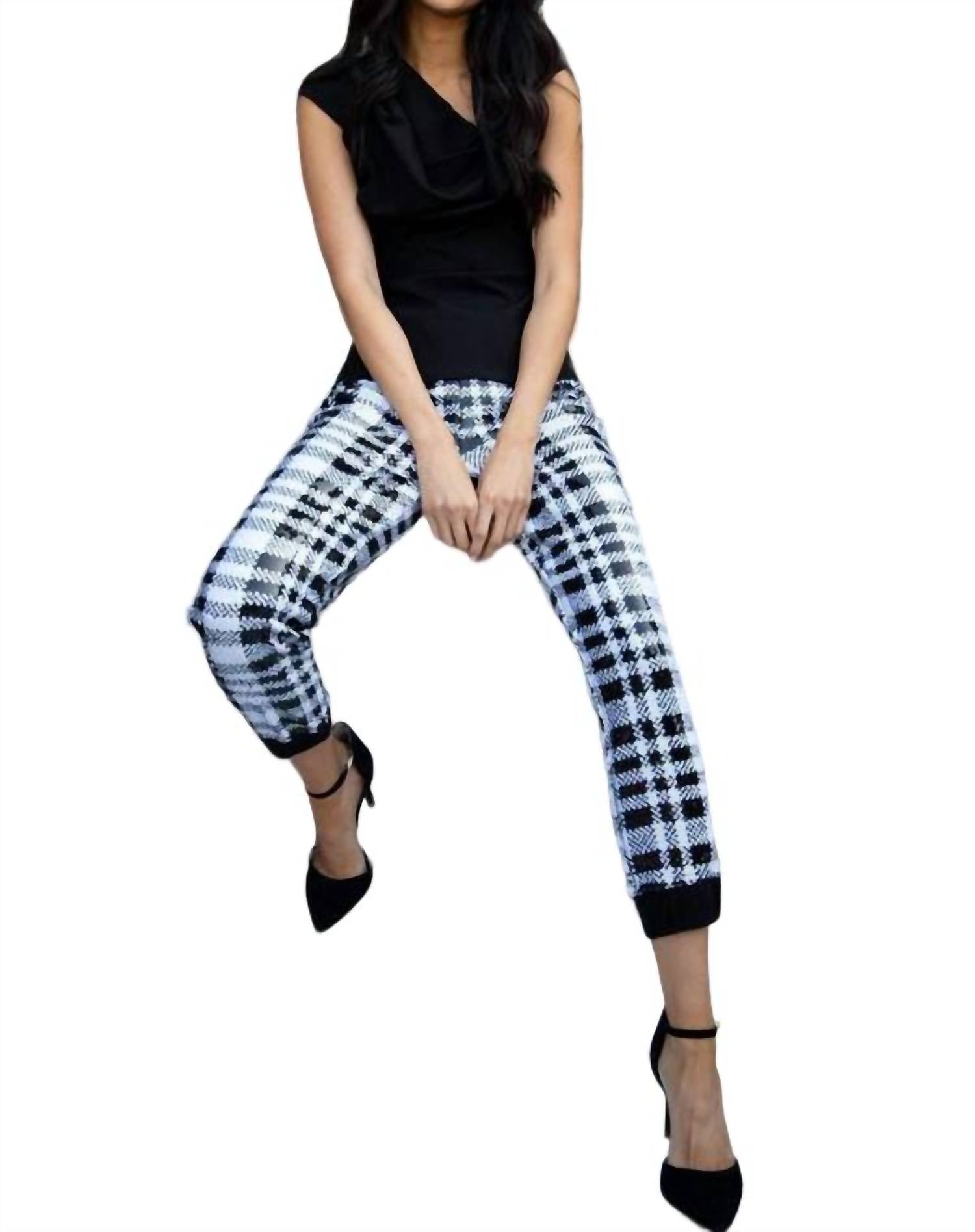 

Fernanda Джоггеры в клетчатых блестках EVA FRANCO, цвет plaid sequins